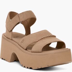 UGG Women's Platform Sandals in mustard seed size 7